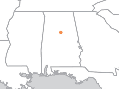 Birmingham, AL Transload map